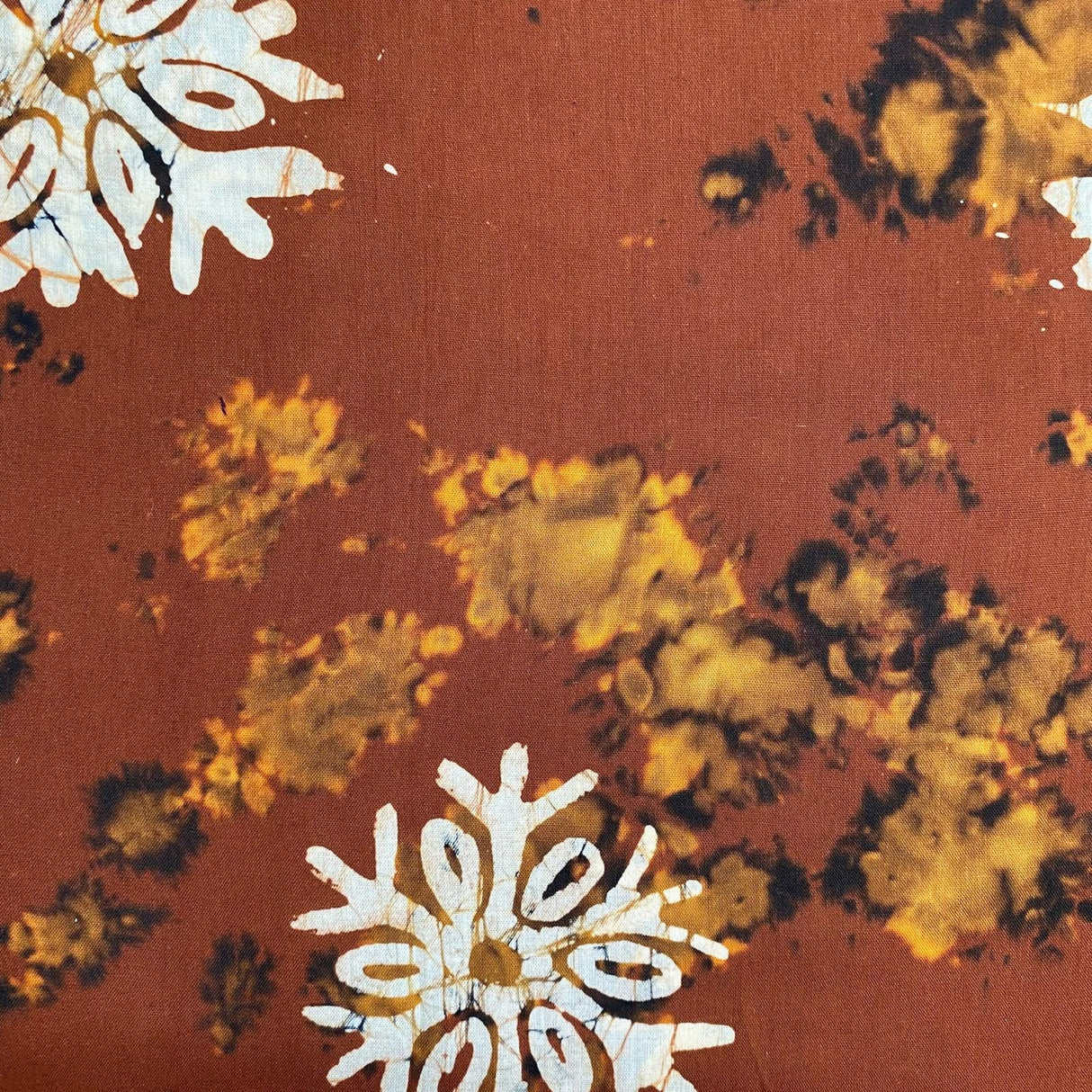 Pound A Metre 2.9 Metres 2.9 Metres Premium Quality 100% Cotton Batik - 36" Wide -  (Brown) (EOL)
