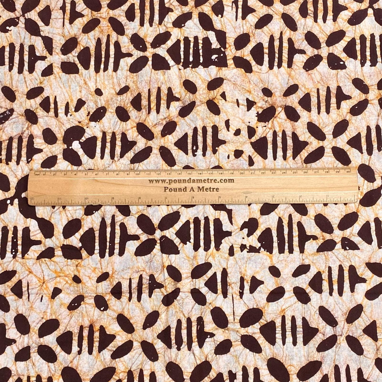 Pound A Metre 2.9 Metres 2.9 Metres Premium Quality 100% Cotton Batik - 45" Wide -  (Design 1, Col 2)