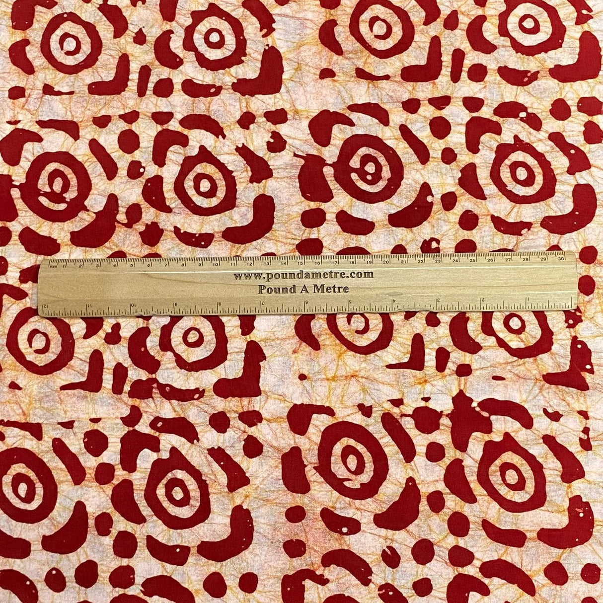 Pound A Metre 2.9 Metres 2.9 Metres Premium Quality 100% Cotton Batik - 45" Wide -  (Design 12, Col 1)