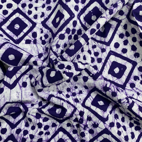 Pound A Metre 2.9 Metres 2.9 Metres Premium Quality 100% Cotton Batik - 45" Wide -  (Design 2, Col 2)