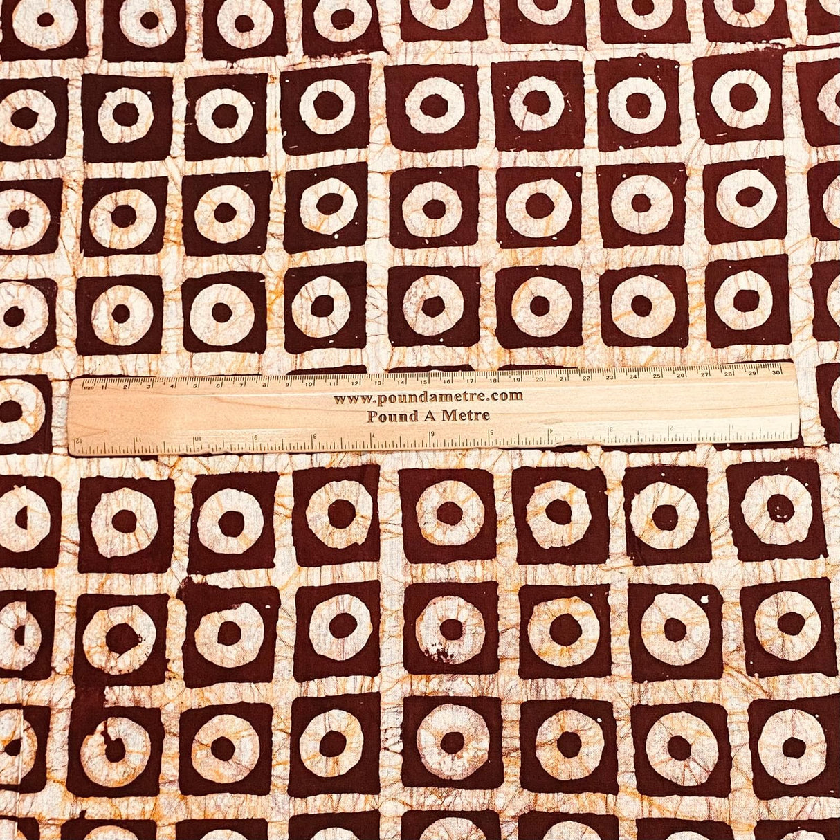 Pound A Metre 2.9 Metres 2.9 Metres Premium Quality 100% Cotton Batik - 45" Wide -  (Design 4, Col 1)