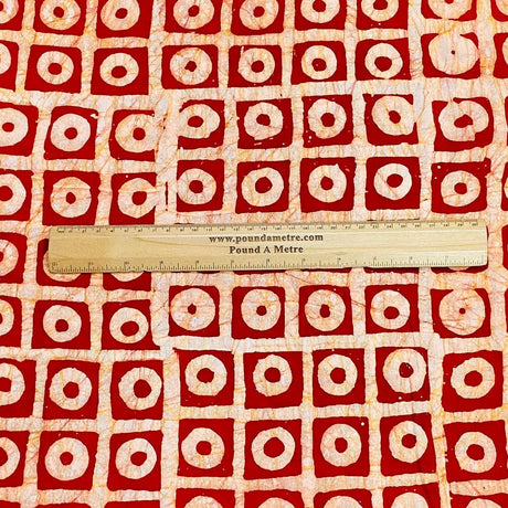 Pound A Metre 2.9 Metres 2.9 Metres Premium Quality 100% Cotton Batik - 45" Wide -  (Design 4, Col 3)