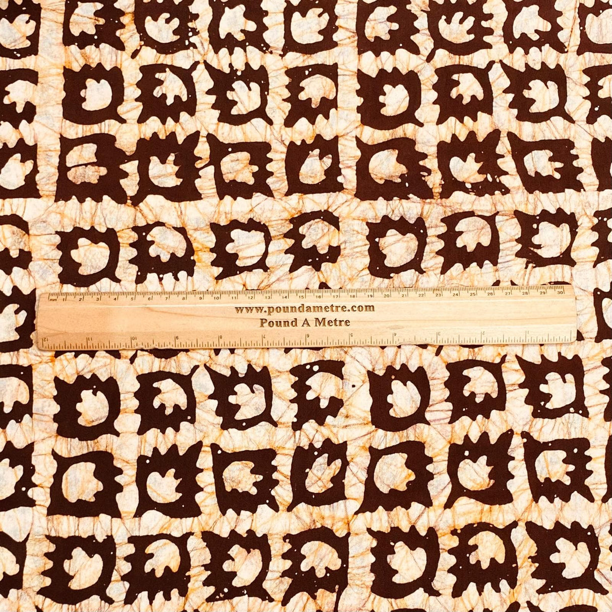 Pound A Metre 2.9 Metres 2.9 Metres Premium Quality 100% Cotton Batik - 45" Wide -  (Design 6, Col 3)