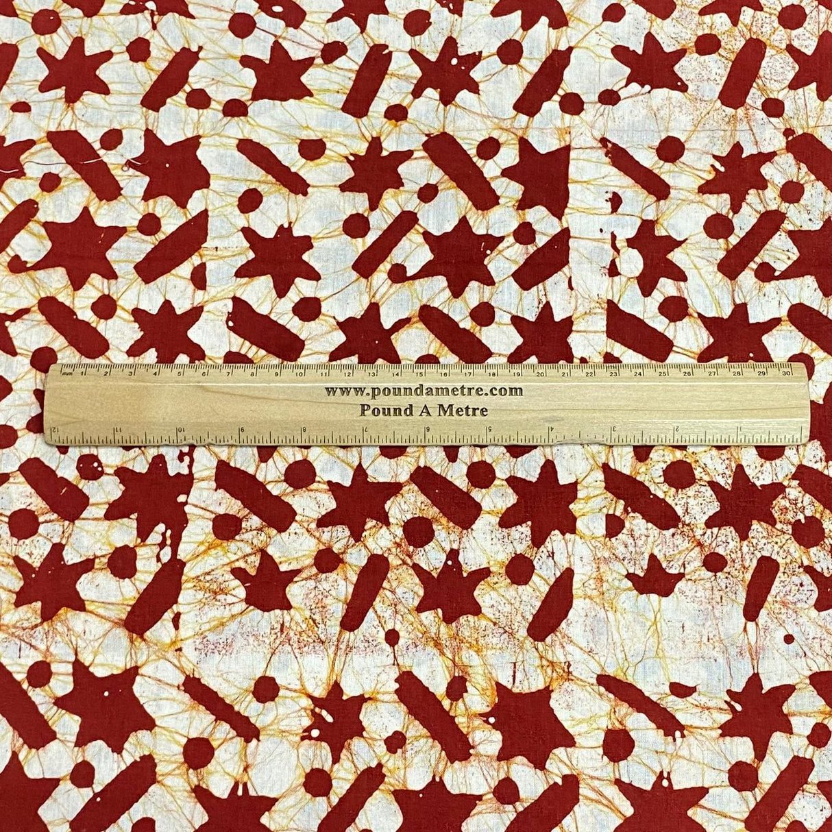 Pound A Metre 2.9 Metres 2.9 Metres Premium Quality 100% Cotton Batik - 45" Wide -  (Design 8, Col 1)