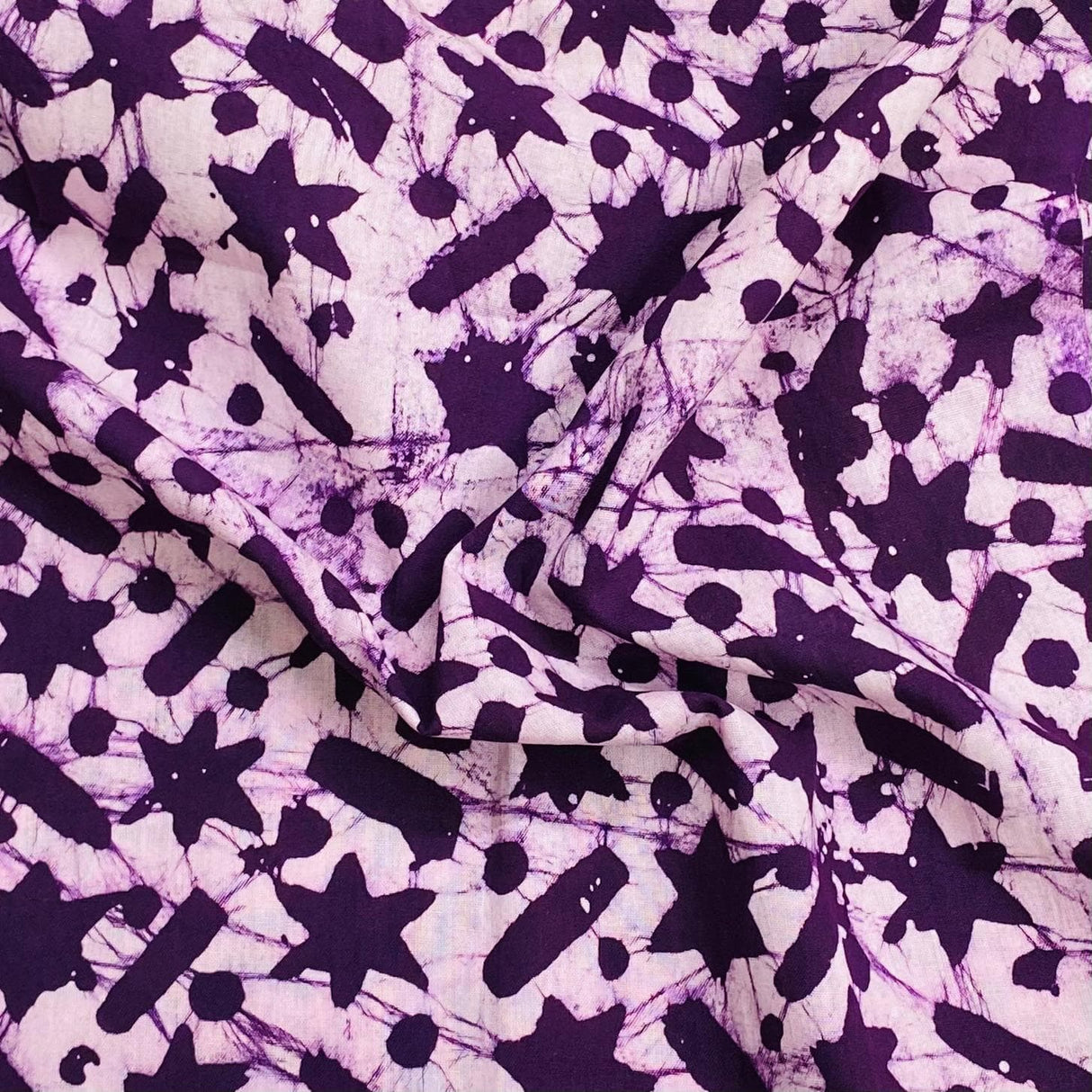 Pound A Metre 2.9 Metres 2.9 Metres Premium Quality 100% Cotton Batik - 45" Wide -  (Design 8, Col 3)