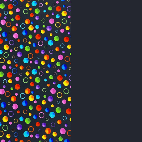 Pound A Metre 2 Metre Digitally Printed 100% Cotton Bundle- (Black Dots)