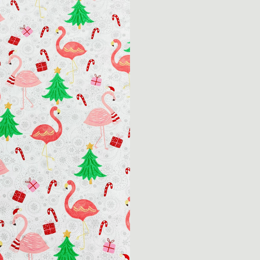 Pound A Metre 2 Metre Digitally Printed 100% Cotton Bundle- (Flamingo)