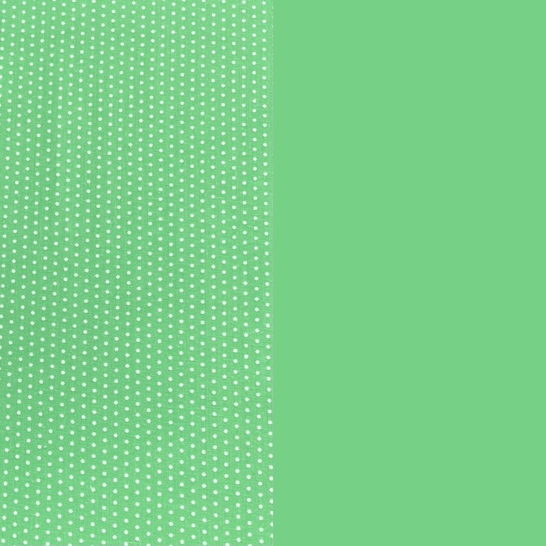 Pound A Metre 2 Metre Digitally Printed 100% Cotton Bundle- (Green Polka)