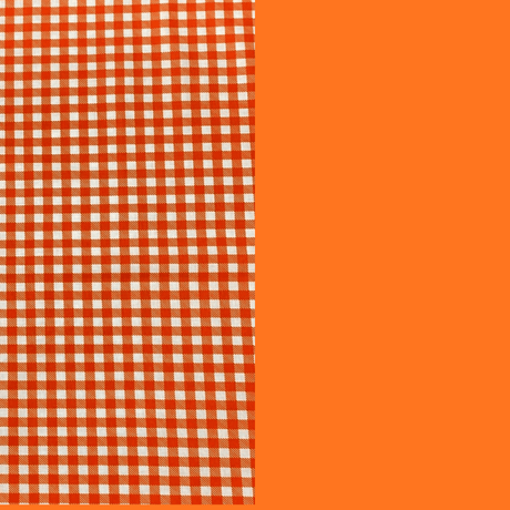 Pound A Metre 2 Metre Digitally Printed 100% Cotton Bundle- (Orange Checks)