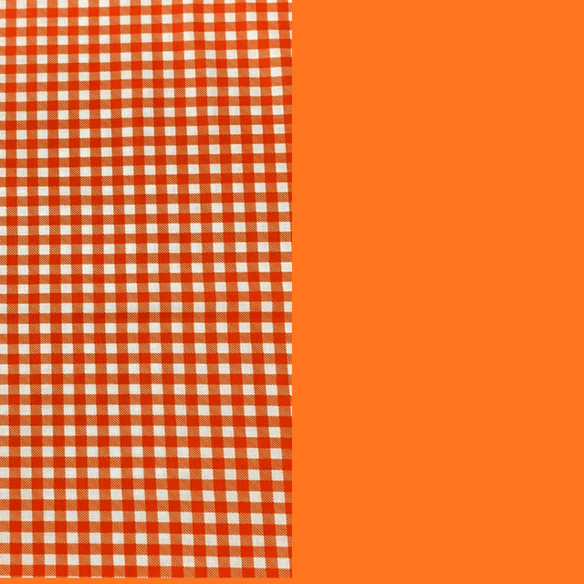 Pound A Metre 2 Metre Digitally Printed 100% Cotton Bundle- (Orange Checks)