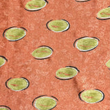 Pound A Metre 2 Metres Luxurious Printed Crepe - 45" Wide (Orange)