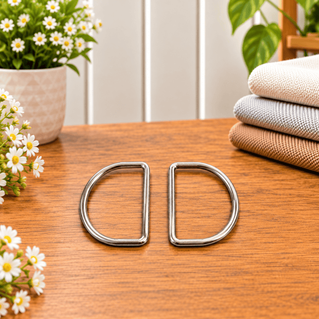 Pound A Metre 2 Pc D-Rings – Sewing & Craft Accessories (Round)