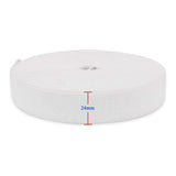 Pound A Metre 30 Metre Full Roll 24mm Premium Elastic- Full 30 Metre Roll (White)