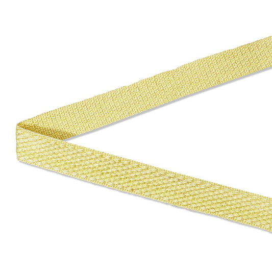 25 Metres Plain Cotton Tape Webbing: 15mm Wide- (Yellow 11) - Pound A Metre