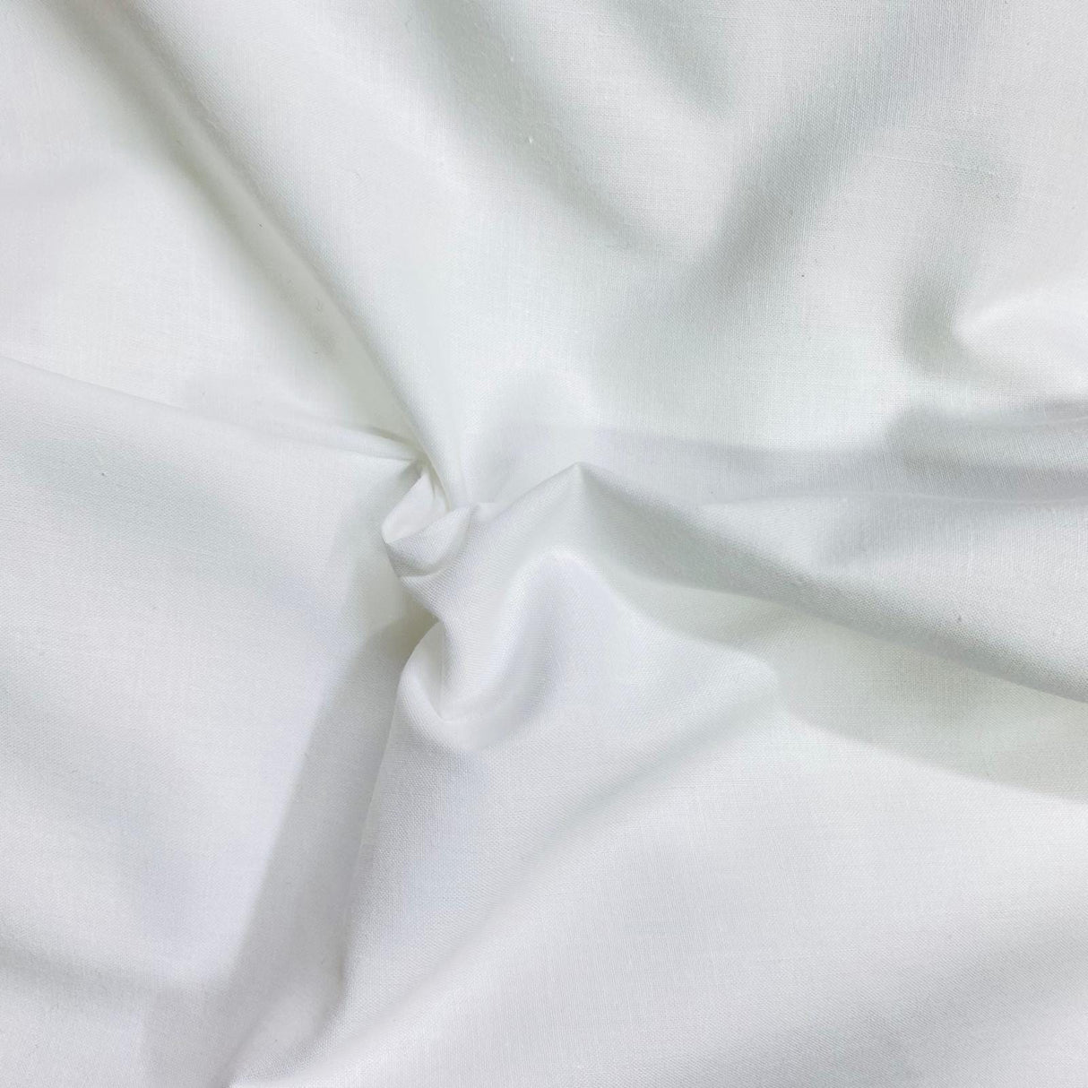 Pound A Metre Per Metre 3 Meters Luxury 100% Cotton- 55" Wide (White)