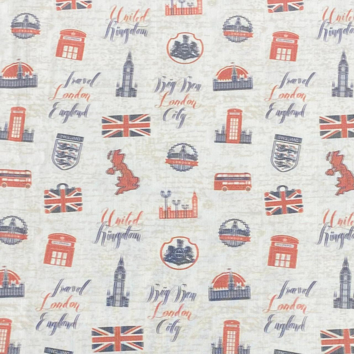 Pound A Metre Per Metre 3 Metre Beautiful Digitally Printed 100% Cotton- 45" Wide (Britian)