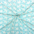 Pound A Metre 3 Metres 3 Metre Broderie Anglaise Floral Cotton - 45" Wide (Blue & White)