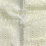 Pound A Metre 3 Metre 3 Metre Broderie Anglaise Floral Cotton - 45" Wide (Cream)