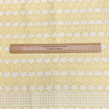 Pound A Metre 3 Metres 3 Metre Broderie Anglaise Floral Cotton - 45" Wide (Lemon & White) (EOL)