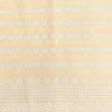 Pound A Metre 3 Metres 3 Metre Broderie Anglaise Floral Cotton - 45" Wide (Lemon & White) (EOL)