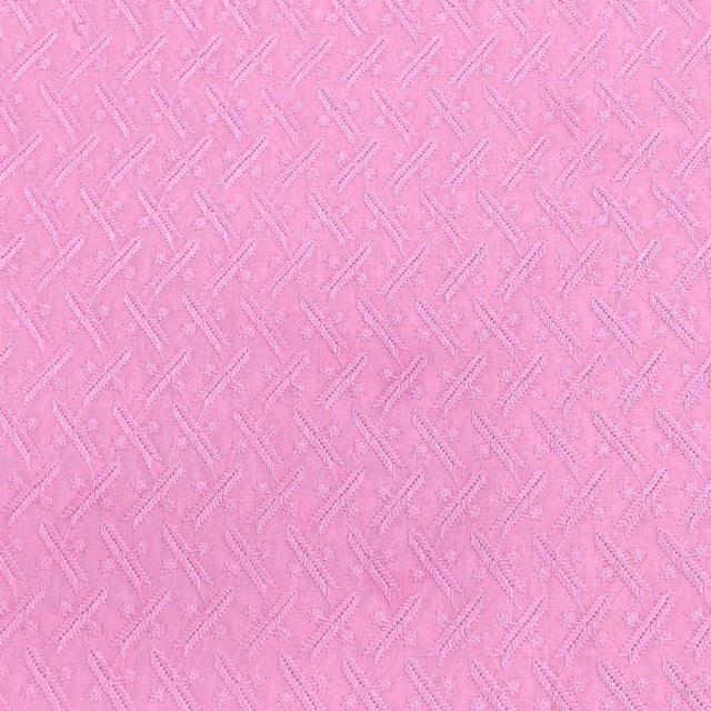 Pound A Metre 3 Metres 3 Metre Broderie Anglaise Floral Cotton - 45" Wide (Pink) (EOL)