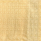 Pound A Metre 3 Metre 3 Metre Broderie Anglaise Floral Cotton - 45" Wide (Yellow)