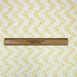 3 Metre Broderie Anglaise Floral Cotton - 45" Wide (Yellow & White) - Pound A Metre