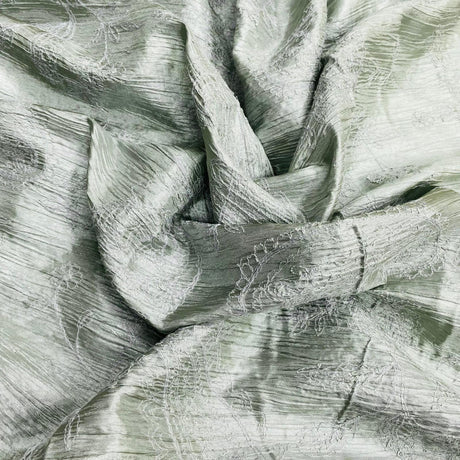 Pound A Metre 3 Metres 3 Metre Dressmaking Embroidery Polyester 55" wide (Silver)