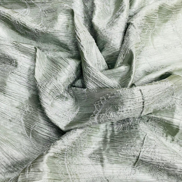 Pound A Metre 3 Metres 3 Metre Dressmaking Embroidery Polyester 55" wide (Silver)