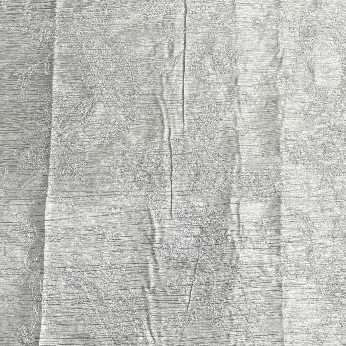 Pound A Metre 3 Metres 3 Metre Dressmaking Embroidery Polyester 55" wide (Silver)