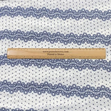 Pound A Metre 3 Metres 3 Metre Dressmaking Printed Crepe 55" wide (Blue & White) (EOL)