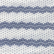 Pound A Metre 3 Metres 3 Metre Dressmaking Printed Crepe 55" wide (Blue & White) (EOL)