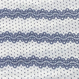 Pound A Metre 3 Metres 3 Metre Dressmaking Printed Crepe 55" wide (Blue & White) (EOL)
