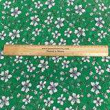 Pound A Metre 3 Metres 3 Metre Dressmaking Printed Crepe 55" wide (Green)