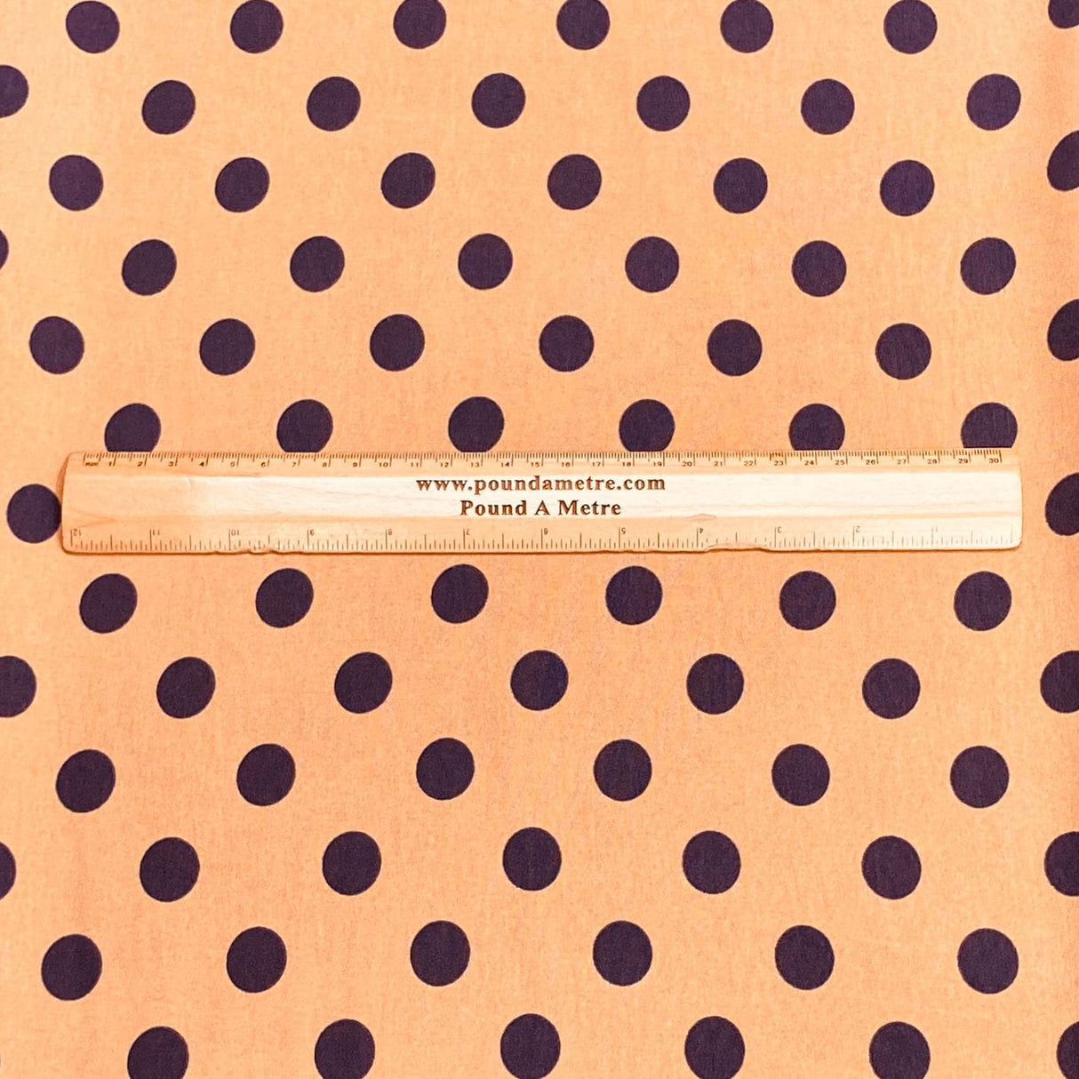 Pound A Metre 3 Metres 3 Metre Dressmaking Printed Crepe 55" wide (Polka)