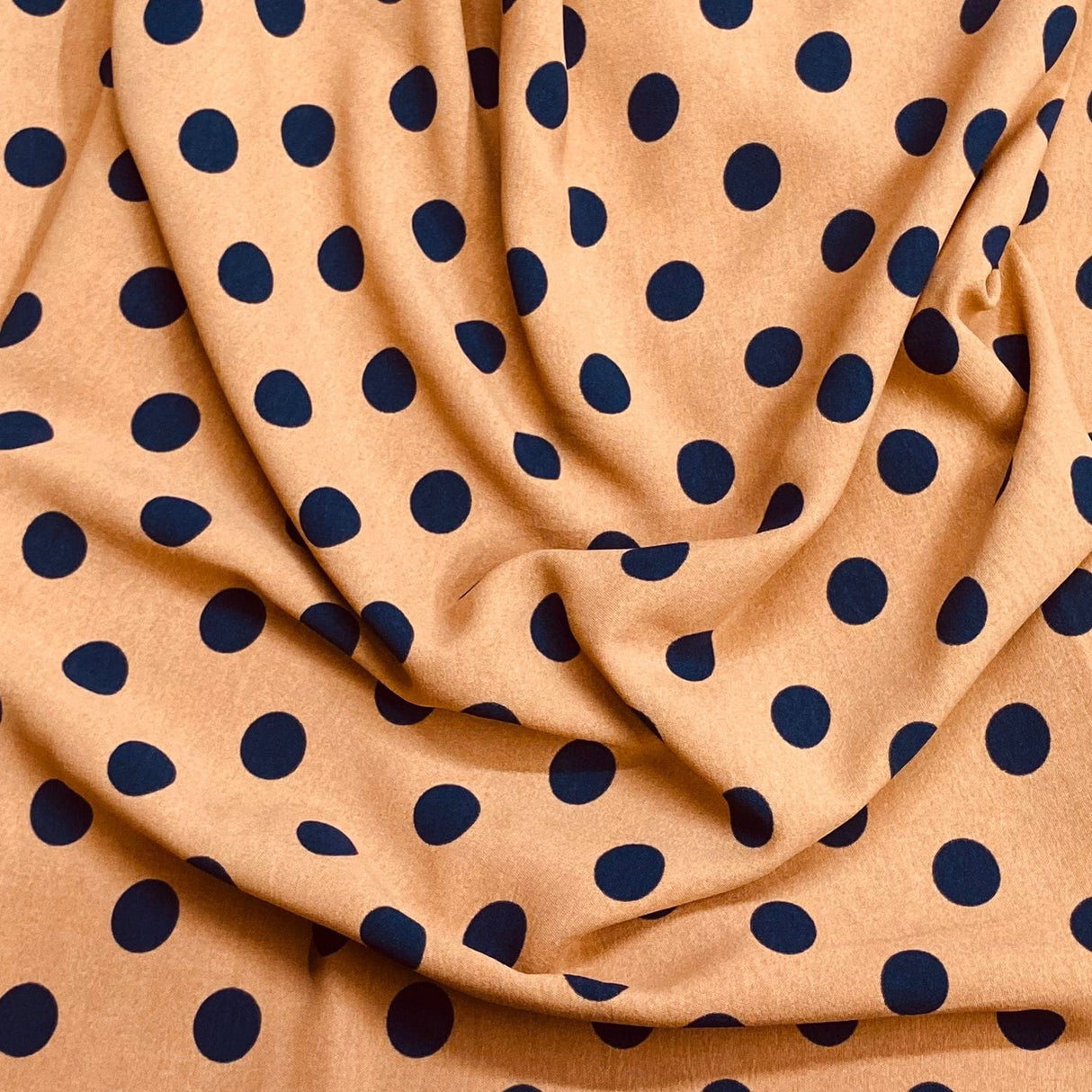 Pound A Metre 3 Metres 3 Metre Dressmaking Printed Crepe 55" wide (Polka)