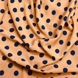 Pound A Metre 3 Metres 3 Metre Dressmaking Printed Crepe 55" wide (Polka)
