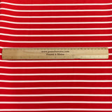 Pound A Metre 3 Metres 3 Metre Dressmaking Printed Crepe 55" wide (Red & White)