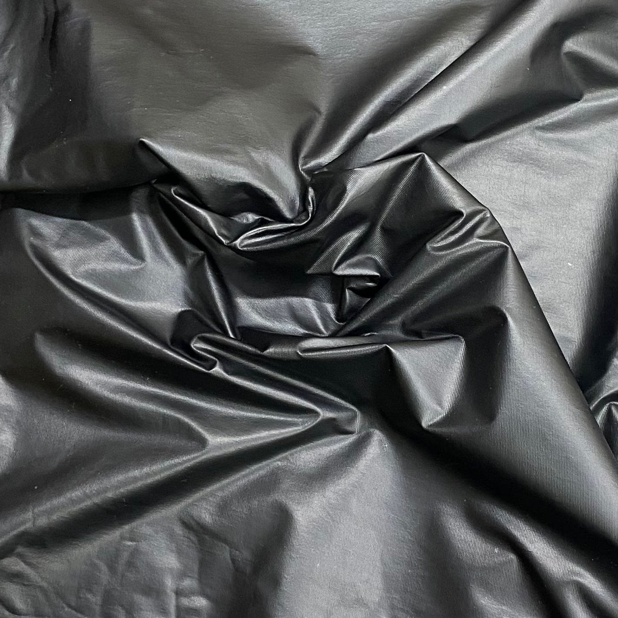 Pound A Metre 3 Metre 3 Metre Leather Look Jersey 55" Wide  (Black) (EOL)