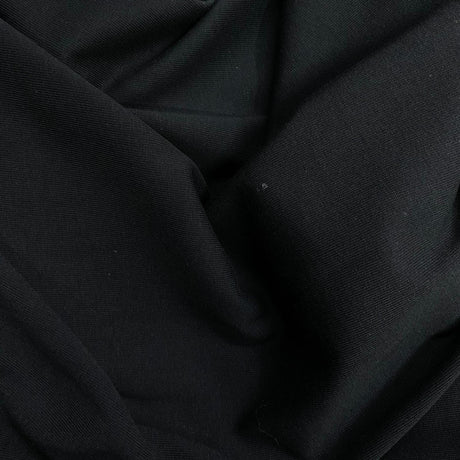 Pound A Metre 3 Metre Luxurious Cotton Feel Jersey - 55"-  (Black)