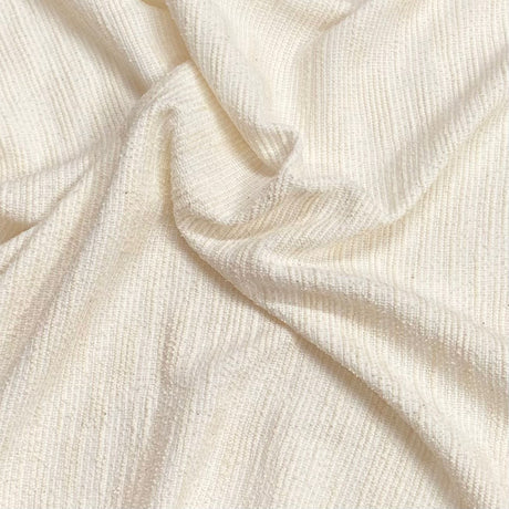 Pound A Metre 3 Metres 3 Metre Luxurious Jacquard Soft Viscose Jersey - 55" (Off White) (EOL)