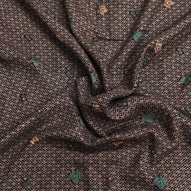 Pound A Metre 3 Metre Luxurious Pashmina Fabric - 36'' Wide (Dotted)