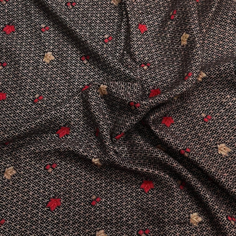 Pound A Metre 3 Metre Luxurious Pashmina Fabric - 36'' Wide (Floral)