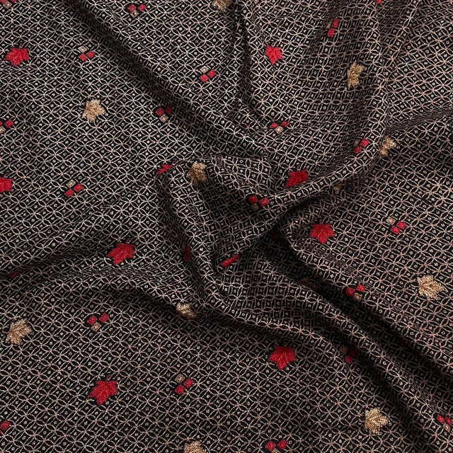 Pound A Metre 3 Metre Luxurious Pashmina Fabric - 36'' Wide (Floral)