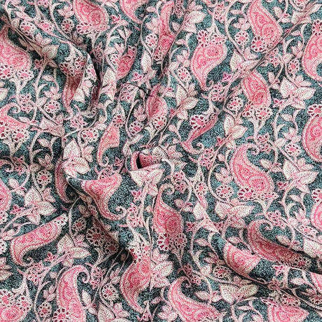 Pound A Metre 3 Metre Luxurious Pashmina Fabric - 36'' Wide (Paisley)