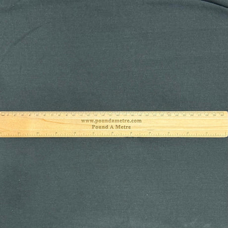 Pound A Metre 3 Metre Luxurious Plain Cotton Feel Jersey - 55"-  (Black)