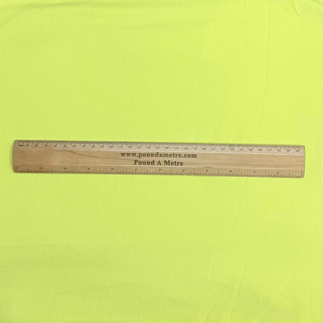 Pound A Metre 3 Metre Luxurious Plain Cotton Feel Jersey - 55"-  (Lime)