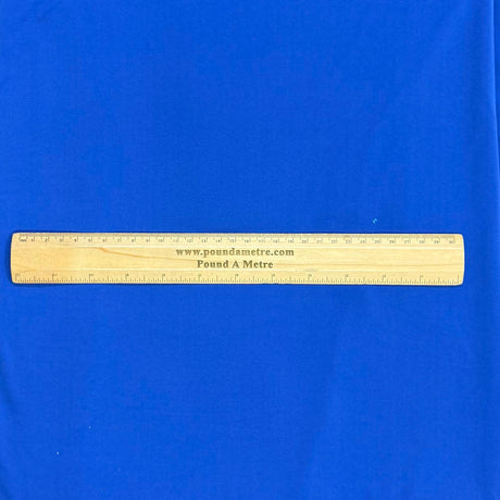 Pound A Metre 3 Metre Luxurious Plain Cotton Feel Jersey - 55"-  (Royal)