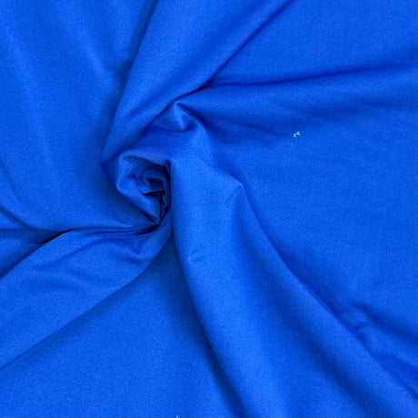 Pound A Metre 3 Metre Luxurious Plain Cotton Feel Jersey - 55"-  (Royal)