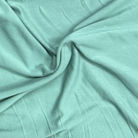 Pound A Metre 3 Metre Luxurious Plain Cotton Feel Jersey - 55"-  (Sage)
